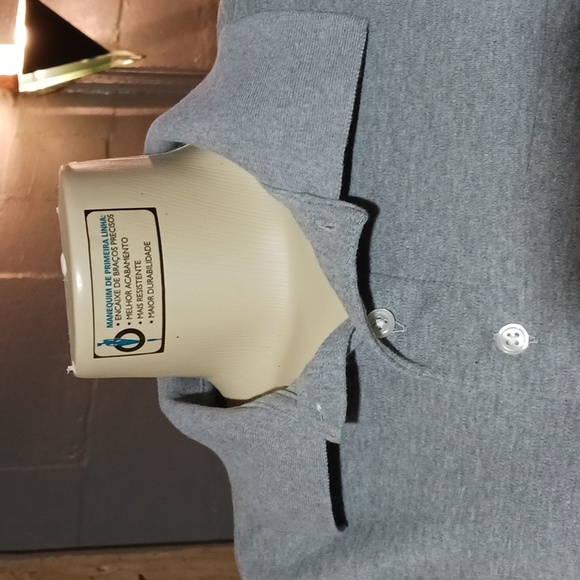 Croft & Barrow Easy Care Soft Grey Polo Sz M - Picture 3 of 14